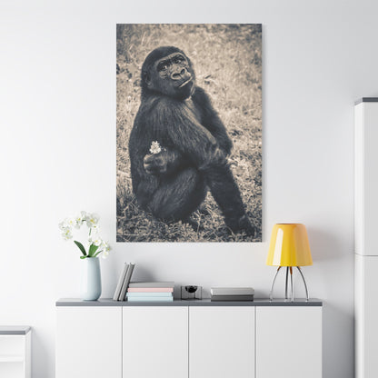 Majestic Gorilla Canvas Wall Art – Strength and Serenity - ART OF ROYALS