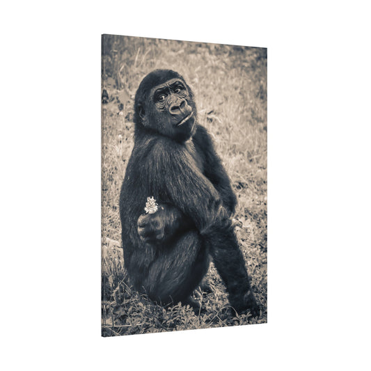 Majestic Gorilla Canvas Wall Art – Strength and Serenity - ART OF ROYALS