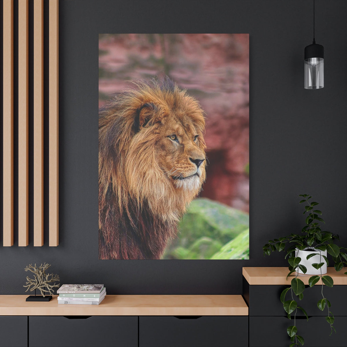 Majestic Lion Canvas Wall Art – A Symbol of Power and Grace - ART OF ROYALS