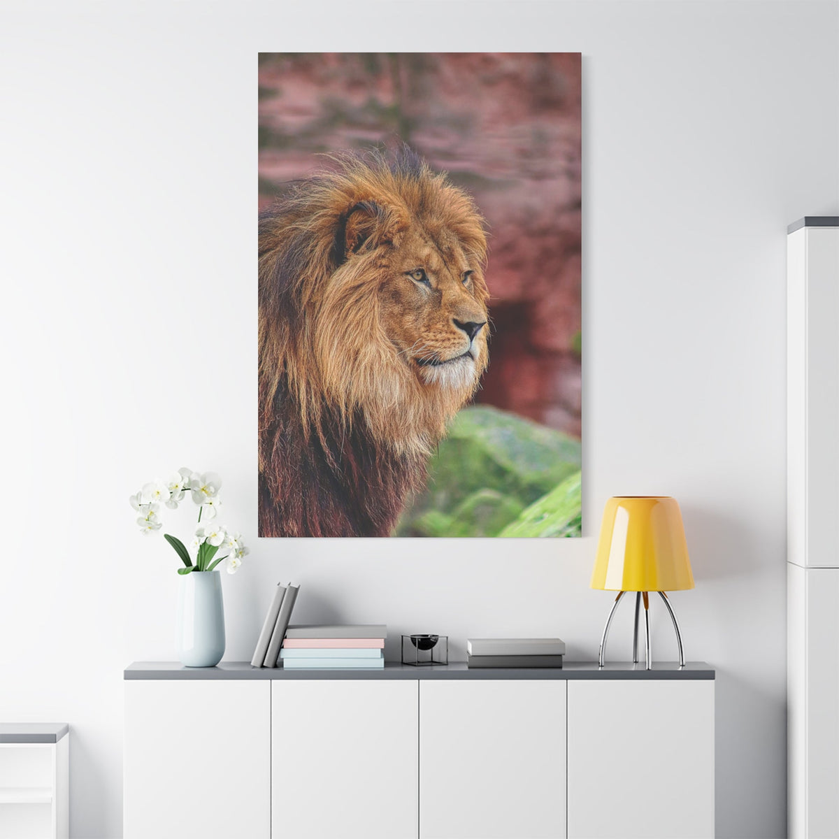 Majestic Lion Canvas Wall Art – A Symbol of Power and Grace - ART OF ROYALS