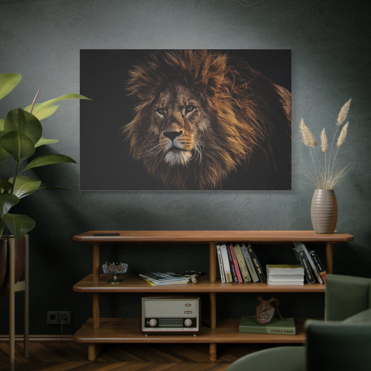 Majestic Lion Mane Canvas Wall Art - ART OF ROYALS