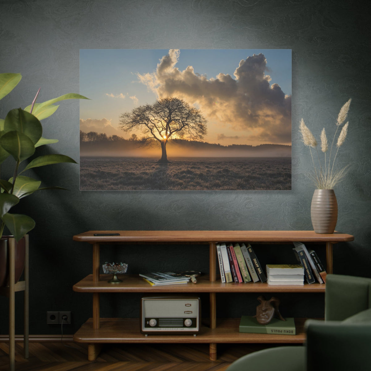 Majestic Lone Oak – Timeless Beauty Under the Sky - ART OF ROYALS
