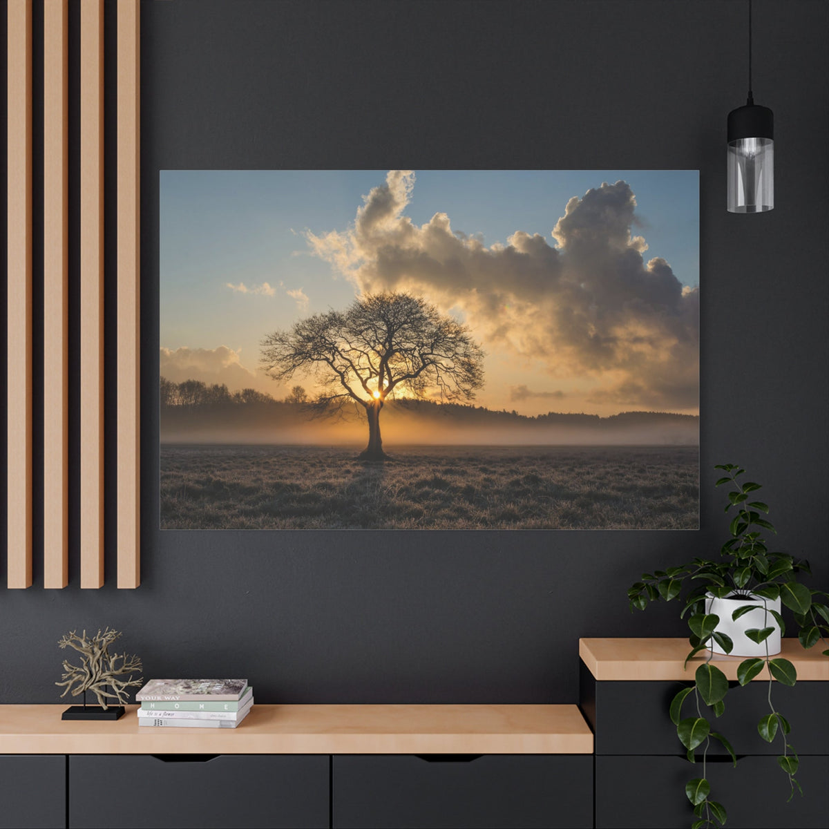 Majestic Lone Oak – Timeless Beauty Under the Sky - ART OF ROYALS