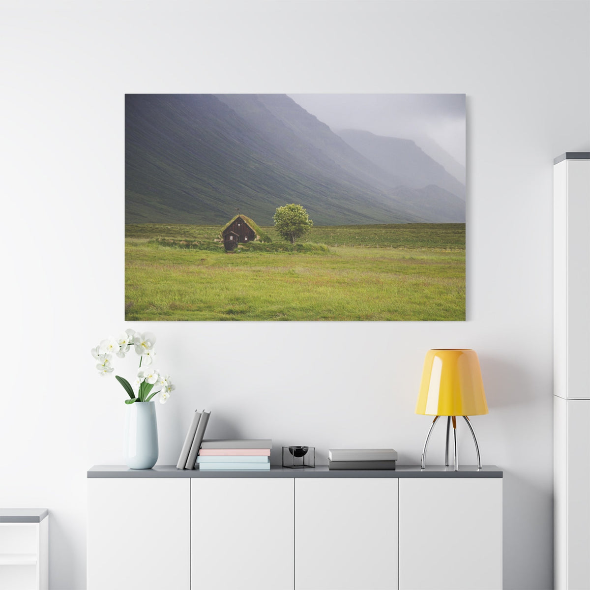 Majestic Lone Tree Amidst Rolling Green Hills – Nature’s Serenity - ART OF ROYALS