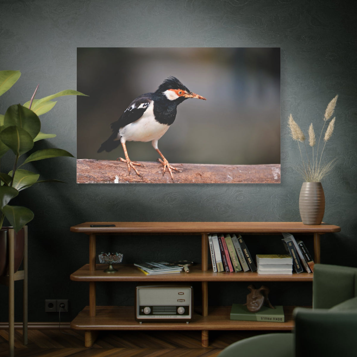 Majestic Myna – A Stunning Portrait of an Intelligent Bird - ART OF ROYALS