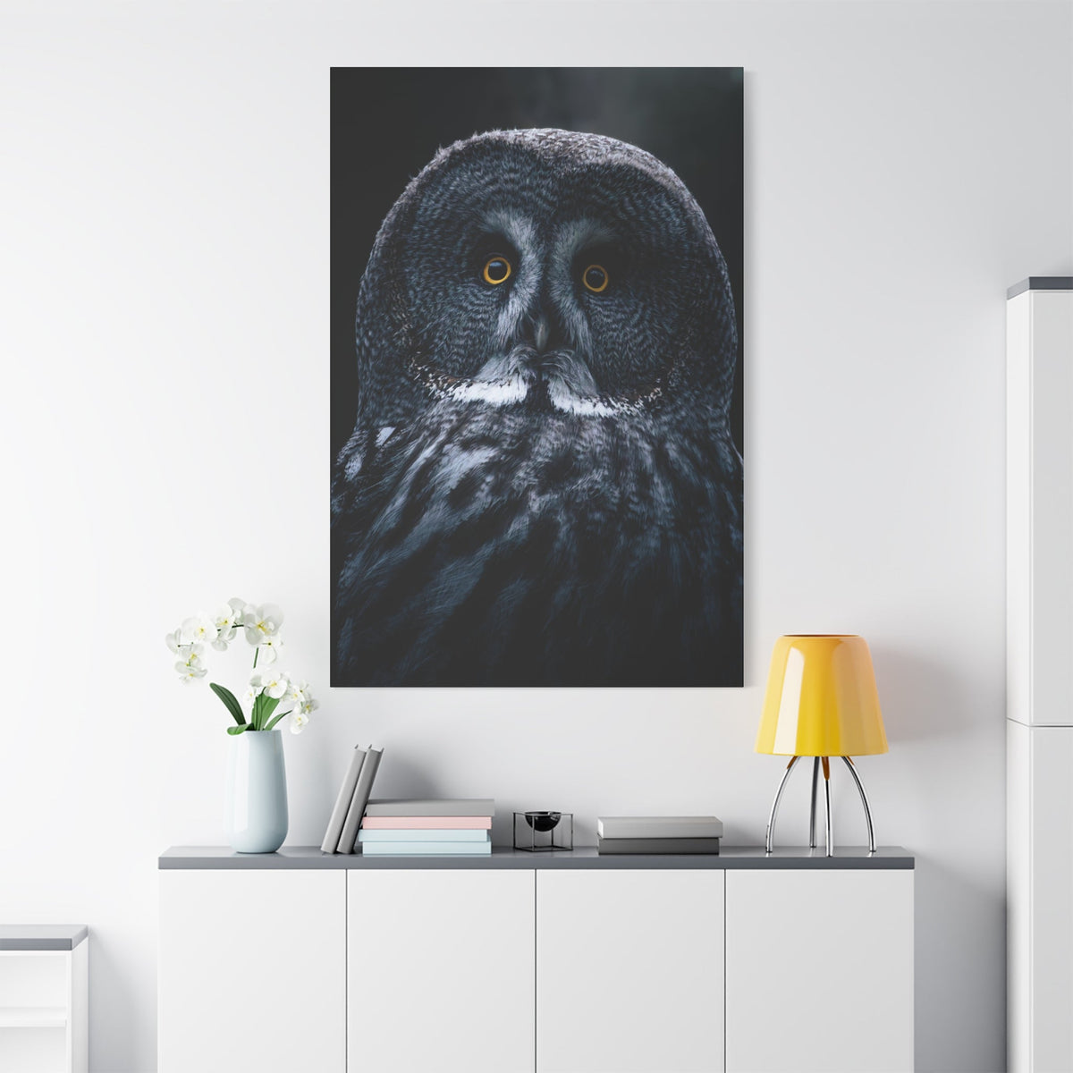 Majestic Owl Canvas Wall Art – Enchanting Forest Night Décor - ART OF ROYALS