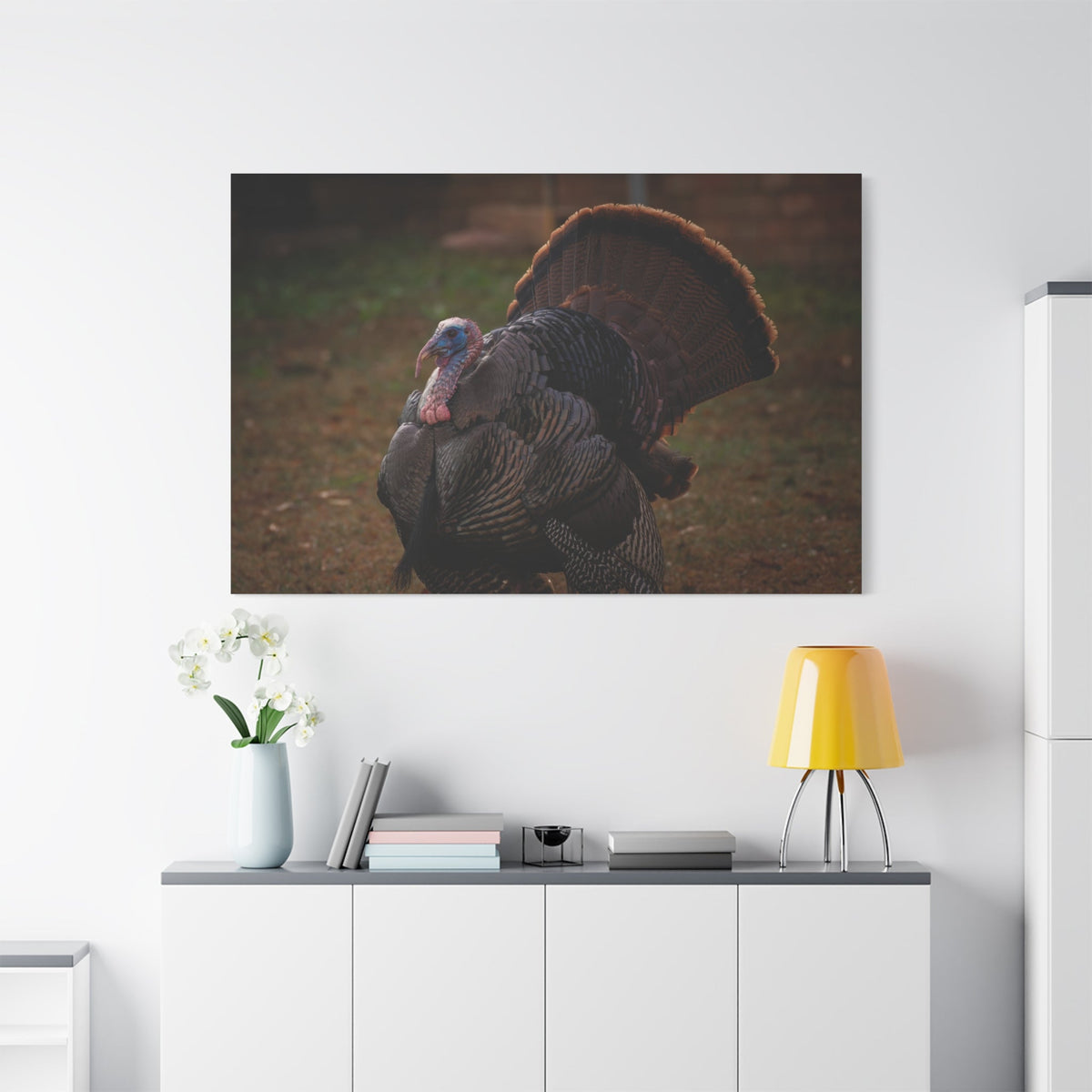 Majestic Turkey Bird Canvas Wall Art – Luxury Rustic Wildlife Nature Print - ART OF ROYALS