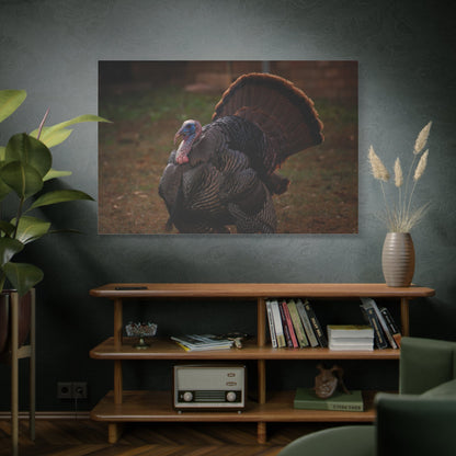 Majestic Turkey Bird Canvas Wall Art – Luxury Rustic Wildlife Nature Print - ART OF ROYALS