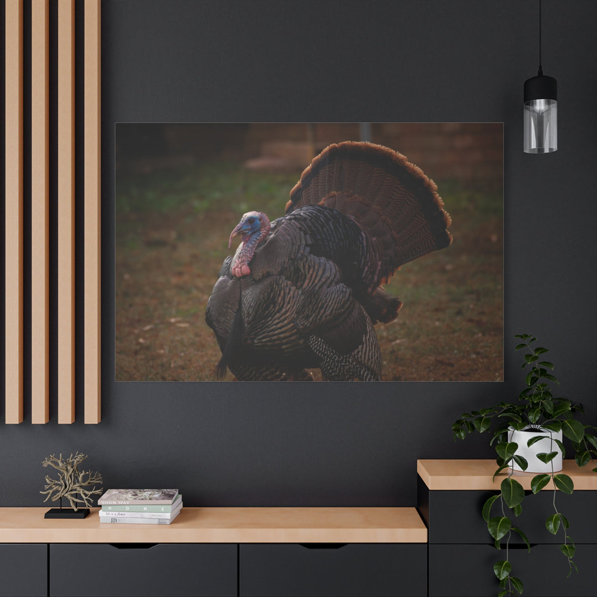 Majestic Turkey Bird Canvas Wall Art – Luxury Rustic Wildlife Nature Print - ART OF ROYALS