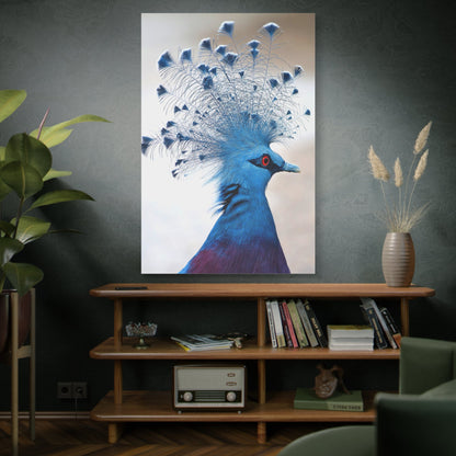 Majestic Victoria Crowned Pigeon Wall Art – Graceful Avian Elegance for Luxurious Home Décor - ART OF ROYALS