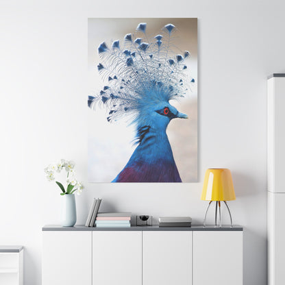 Majestic Victoria Crowned Pigeon Wall Art – Graceful Avian Elegance for Luxurious Home Décor - ART OF ROYALS