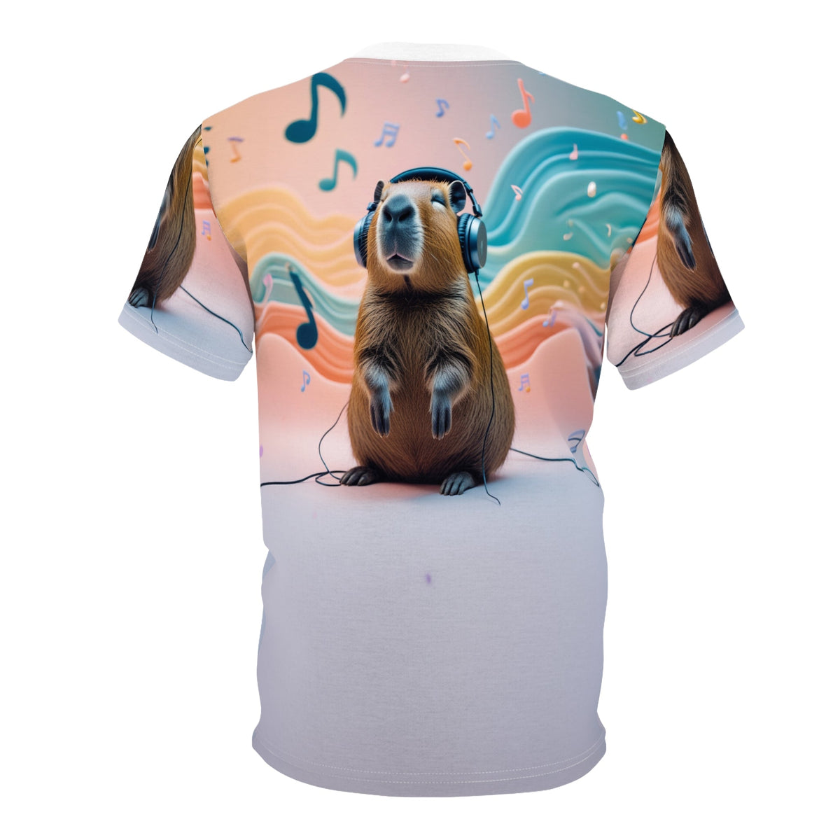 Melodic Capy – Musical Harmony T-Shirt 🎶🎨 - ART OF ROYALS