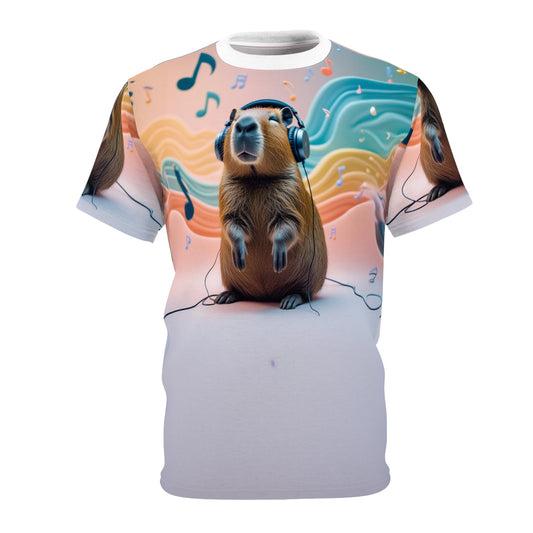 Melodic Capy – Musical Harmony T-Shirt 🎶🎨 - ART OF ROYALS