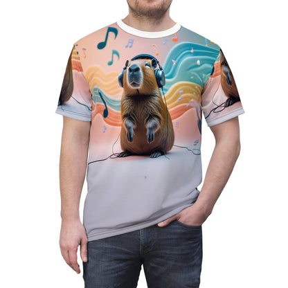 Melodic Capy – Musical Harmony T-Shirt 🎶🎨 - ART OF ROYALS