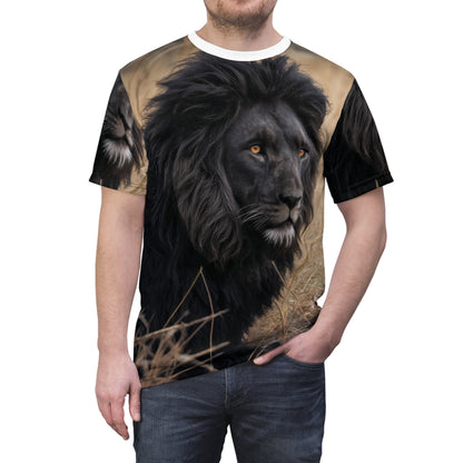 🖤 Midnight King Lion – Dark Majesty T-Shirt - ART OF ROYALS