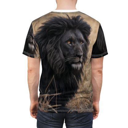 🖤 Midnight King Lion – Dark Majesty T-Shirt - ART OF ROYALS