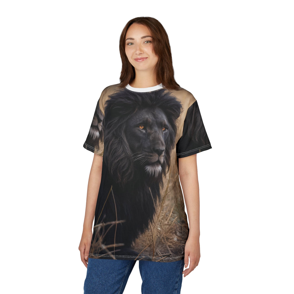 🖤 Midnight King Lion – Dark Majesty T-Shirt - ART OF ROYALS