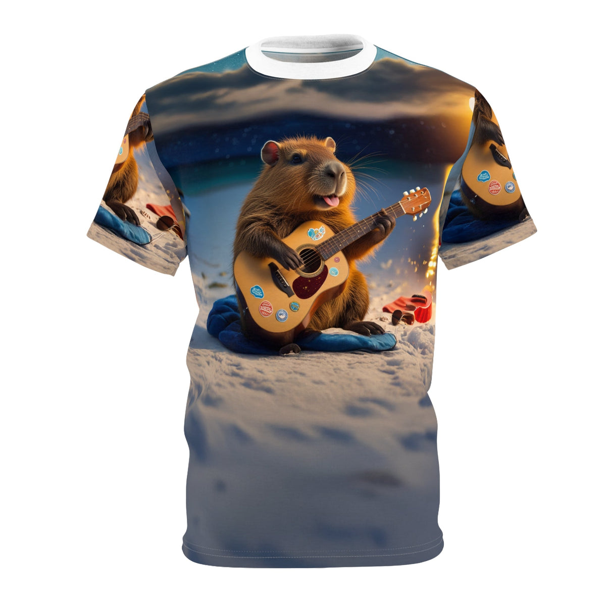 Moonlight Capybara – Chill Campfire Guitarist - ART OF ROYALS