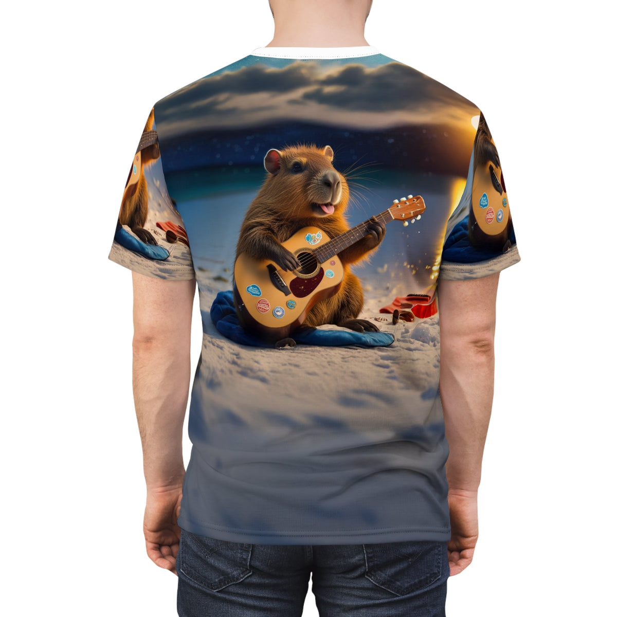 Moonlight Capybara – Chill Campfire Guitarist - ART OF ROYALS
