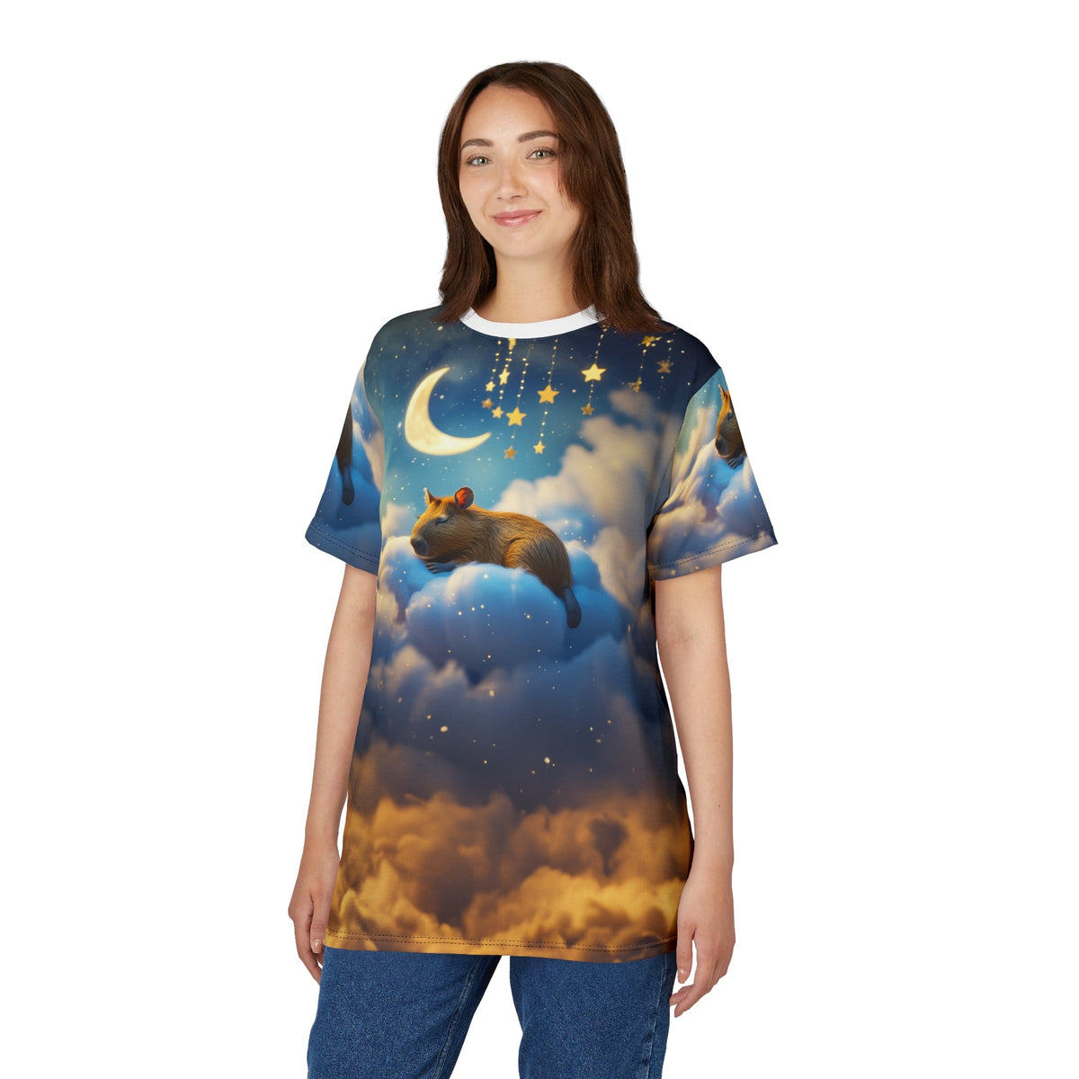 Moonlit Dreams: Capybara in the Clouds - ART OF ROYALS