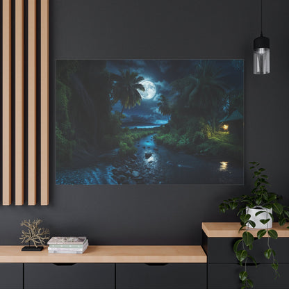 Moonlit River – The Path of Reflection - ART OF ROYALS