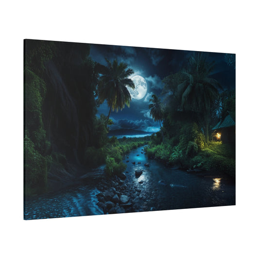 Moonlit River – The Path of Reflection - ART OF ROYALS