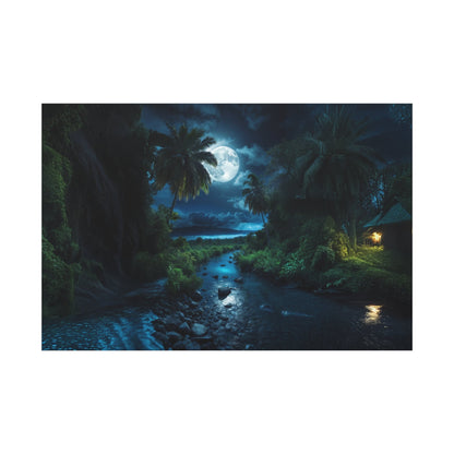Moonlit River – The Path of Reflection - ART OF ROYALS