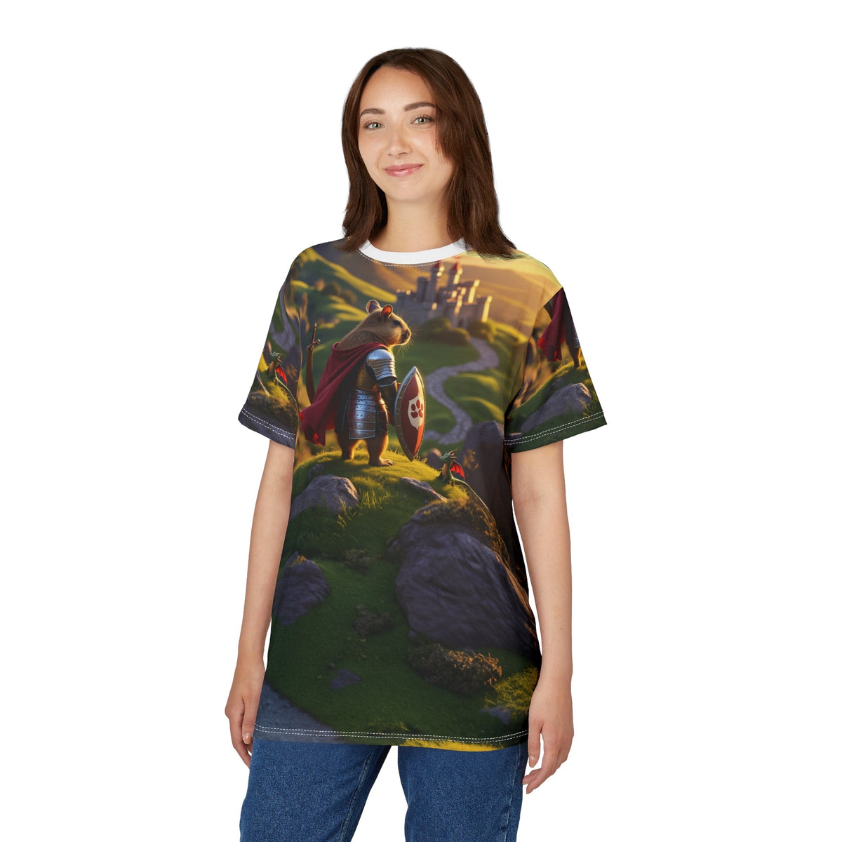 Mountain Explorer Capybara T-Shirt 🏔️🌅 - ART OF ROYALS