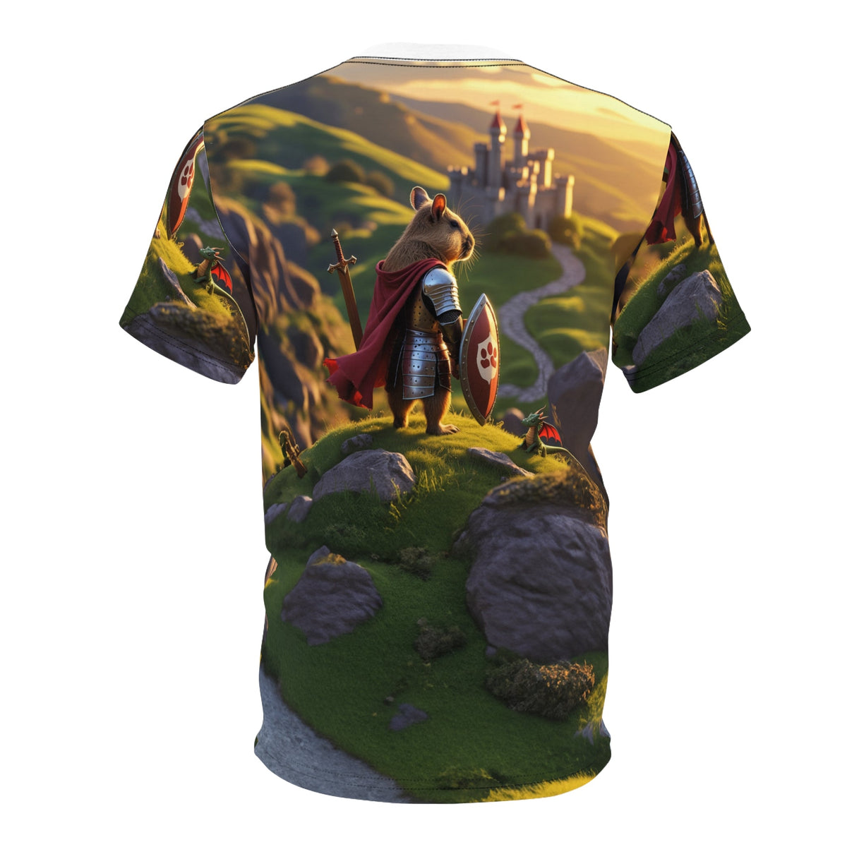 Mountain Explorer Capybara T-Shirt 🏔️🌅 - ART OF ROYALS