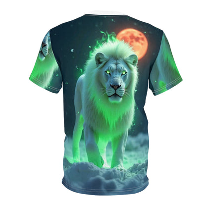 Mystic Moonlight Lion – Glowing Spirit T-Shirt - ART OF ROYALS