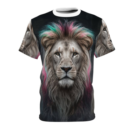 🎨 Neon Mane Lion – Vibrant Majesty T-Shirt - ART OF ROYALS
