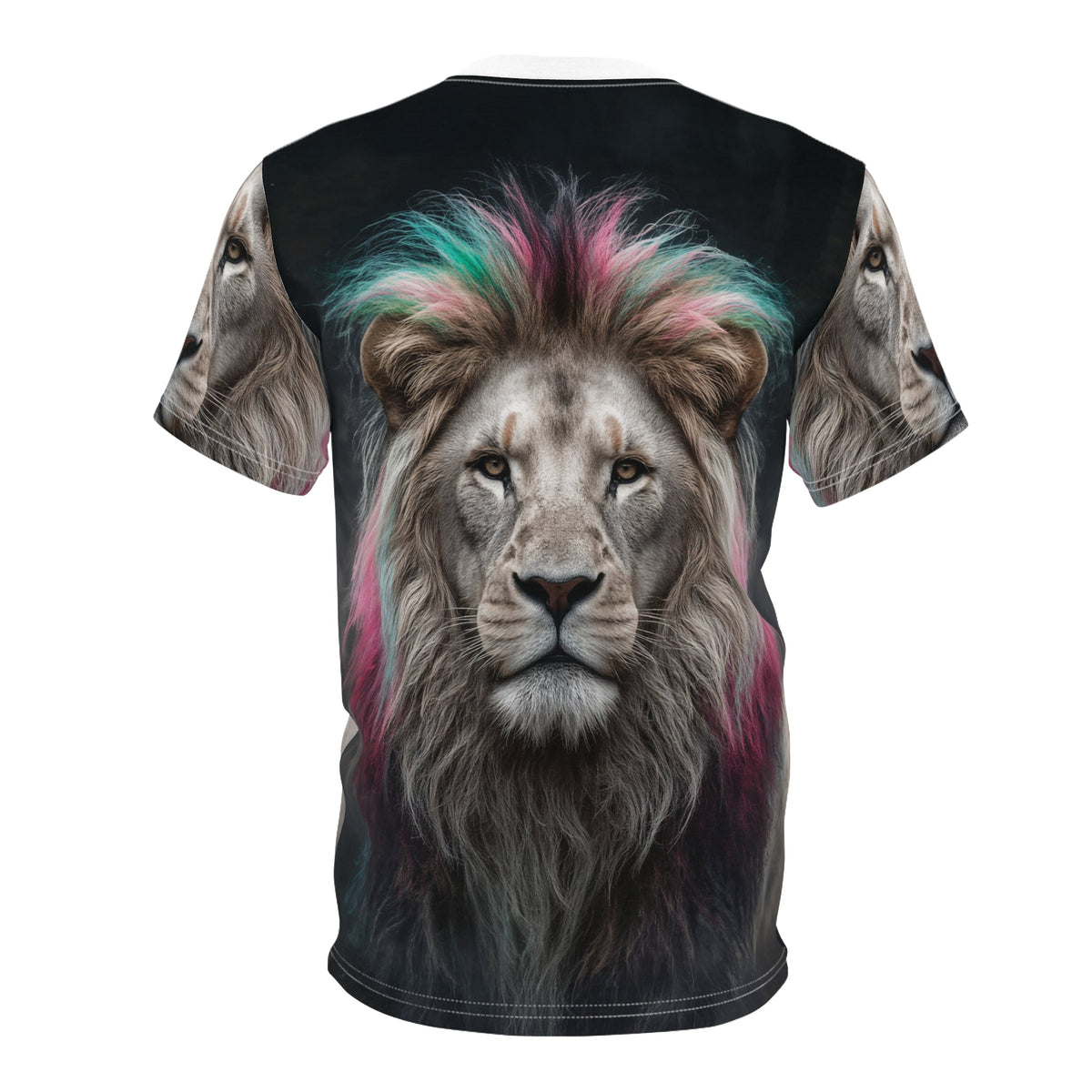 🎨 Neon Mane Lion – Vibrant Majesty T-Shirt - ART OF ROYALS