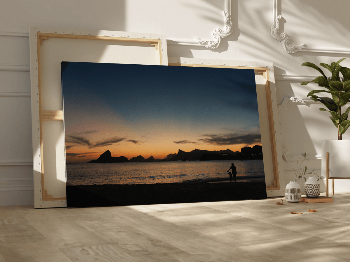 Ocean Sunset Serenity – Silhouette Seascape - ART OF ROYALS