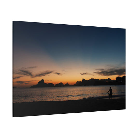 Ocean Sunset Serenity – Silhouette Seascape - ART OF ROYALS