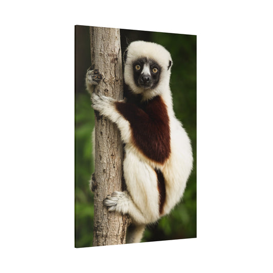 Playful Lemur Canvas Wall Art – Wildlife Charm of Madagascar - ART OF ROYALS