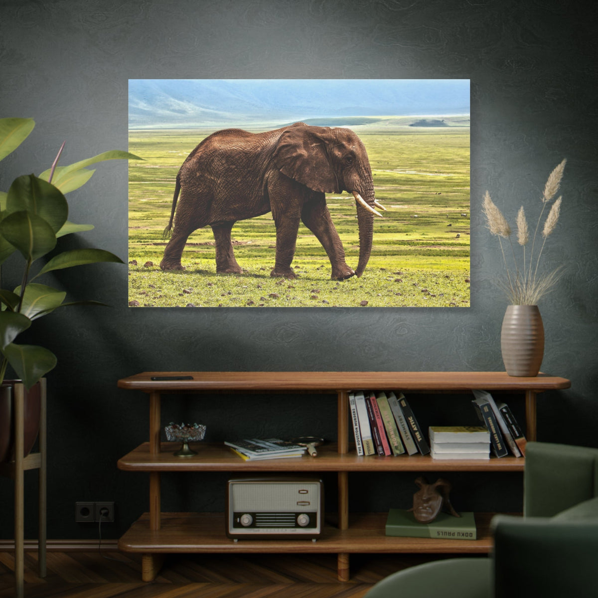 Powerful Elephant Canvas Wall Art – Strength and Majesty of the Wild - ART OF ROYALS