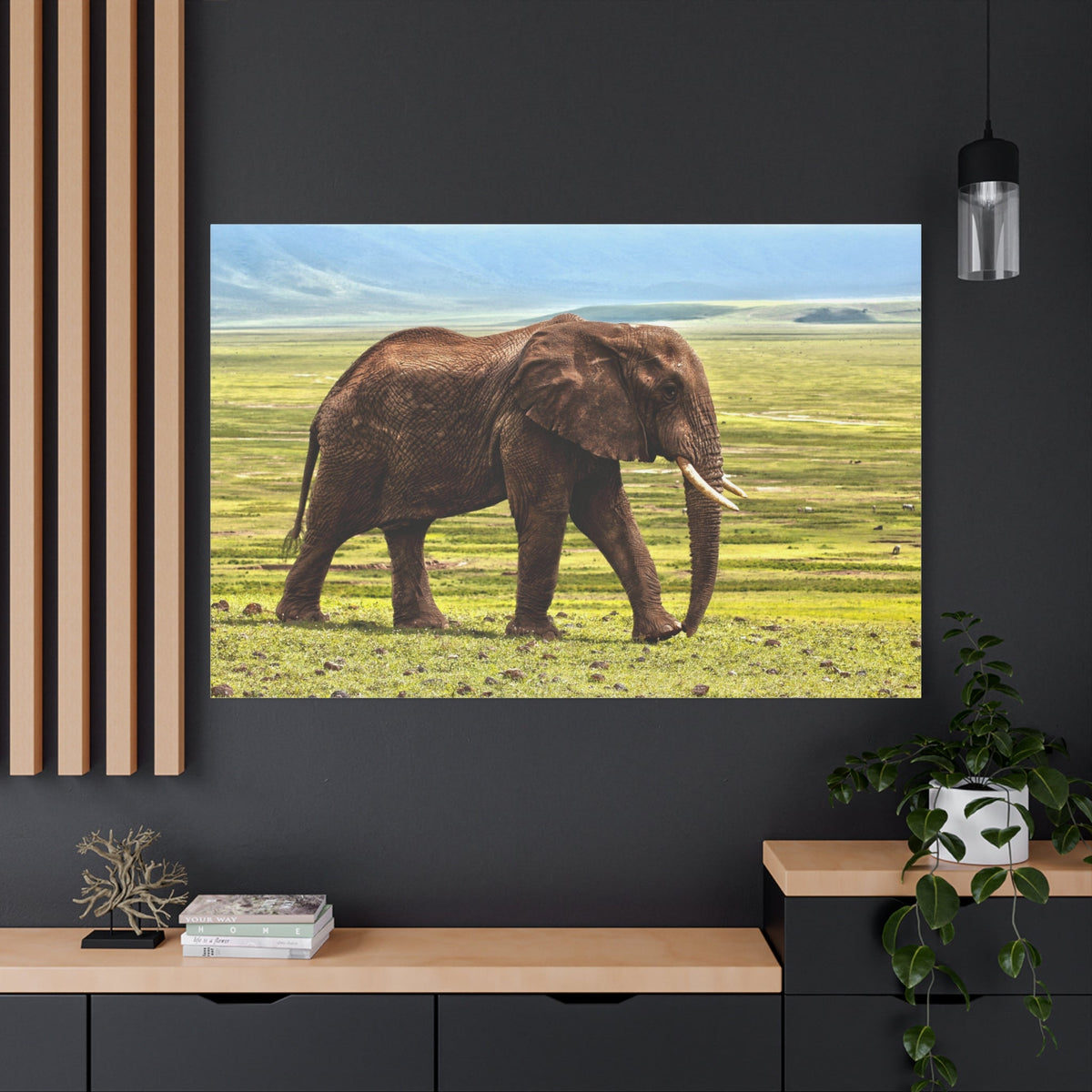 Powerful Elephant Canvas Wall Art – Strength and Majesty of the Wild - ART OF ROYALS