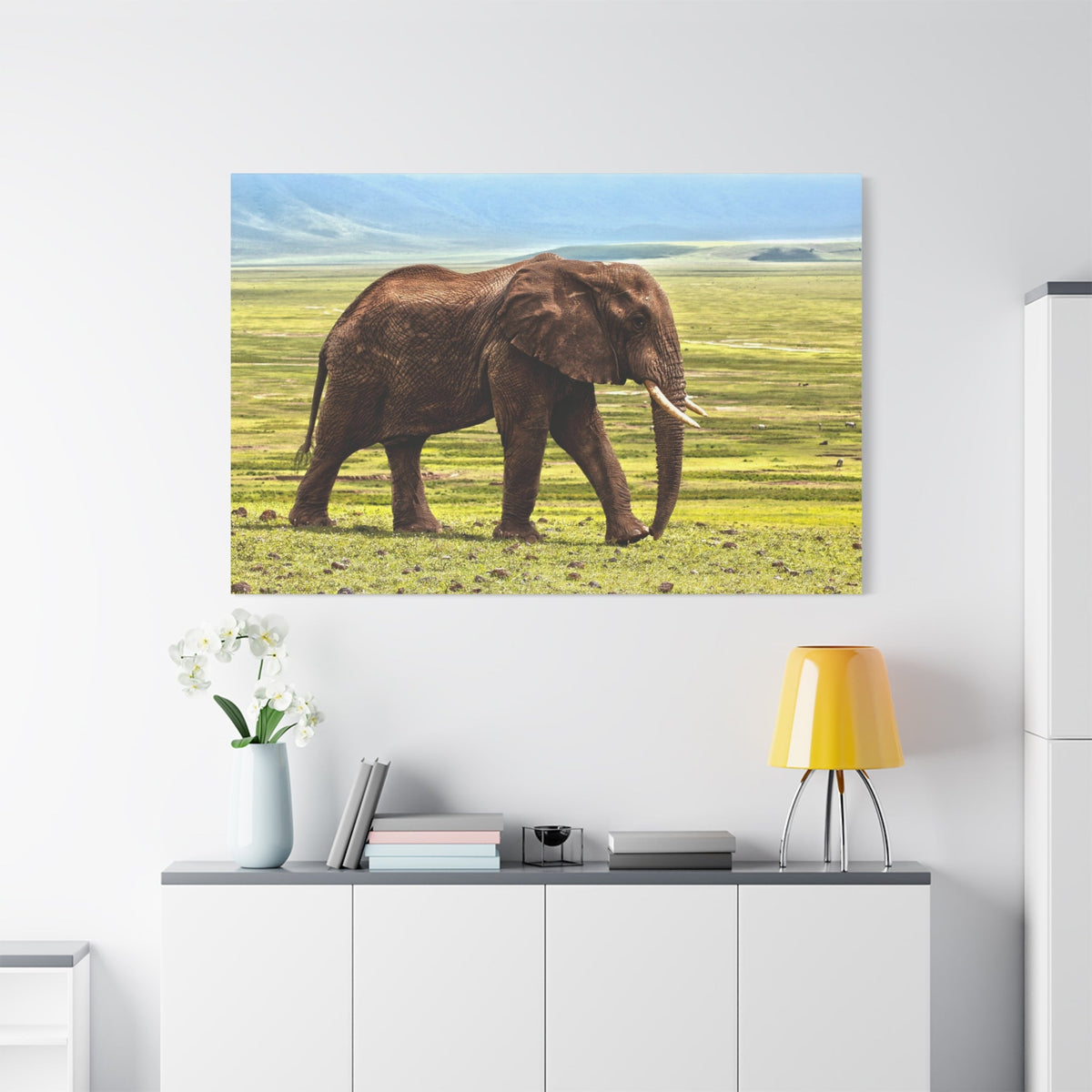 Powerful Elephant Canvas Wall Art – Strength and Majesty of the Wild - ART OF ROYALS