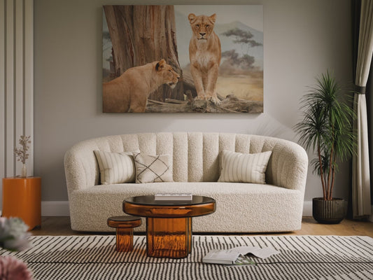 Graceful Lioness Canvas Wall Art – Wildlife-Inspired Décor