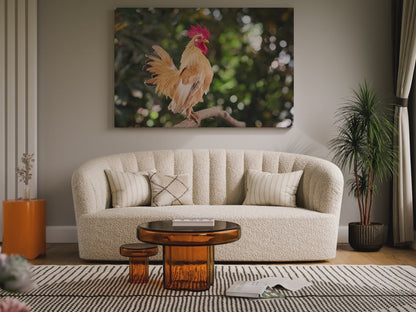 Vibrant Rooster Canvas Wall Art – Rustic Farmhouse Decor