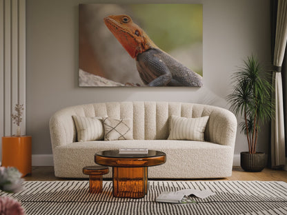 Golden-Hued Lizard Canvas Wall Art – Exotic Wildlife Print for Nature-Inspired Home Decor