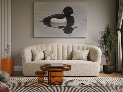 Tufted Duck Canvas Wall Art – Graceful Aquatic Beauty