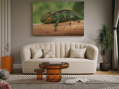 Vivid Chameleon Canvas Wall Art – Exotic Wildlife Print for Bold Nature-Inspired Decor