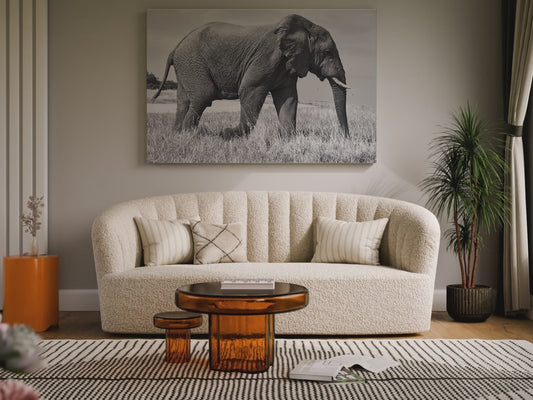 Majestic Elephant Canvas Wall Art – Grace and Strength of the Wild