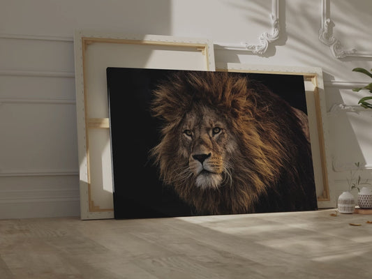 Majestic Lion Mane Canvas Wall Art