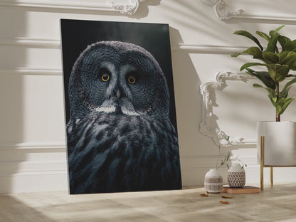 Majestic Owl Canvas Wall Art – Enchanting Forest Night Décor