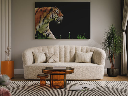 Fierce Tiger Canvas Wall Art – Power and Elegance of the Wild