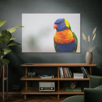 Radiant Rainbow Lorikeet Canvas Art – Tropical Beauty for Your Walls - ART OF ROYALS