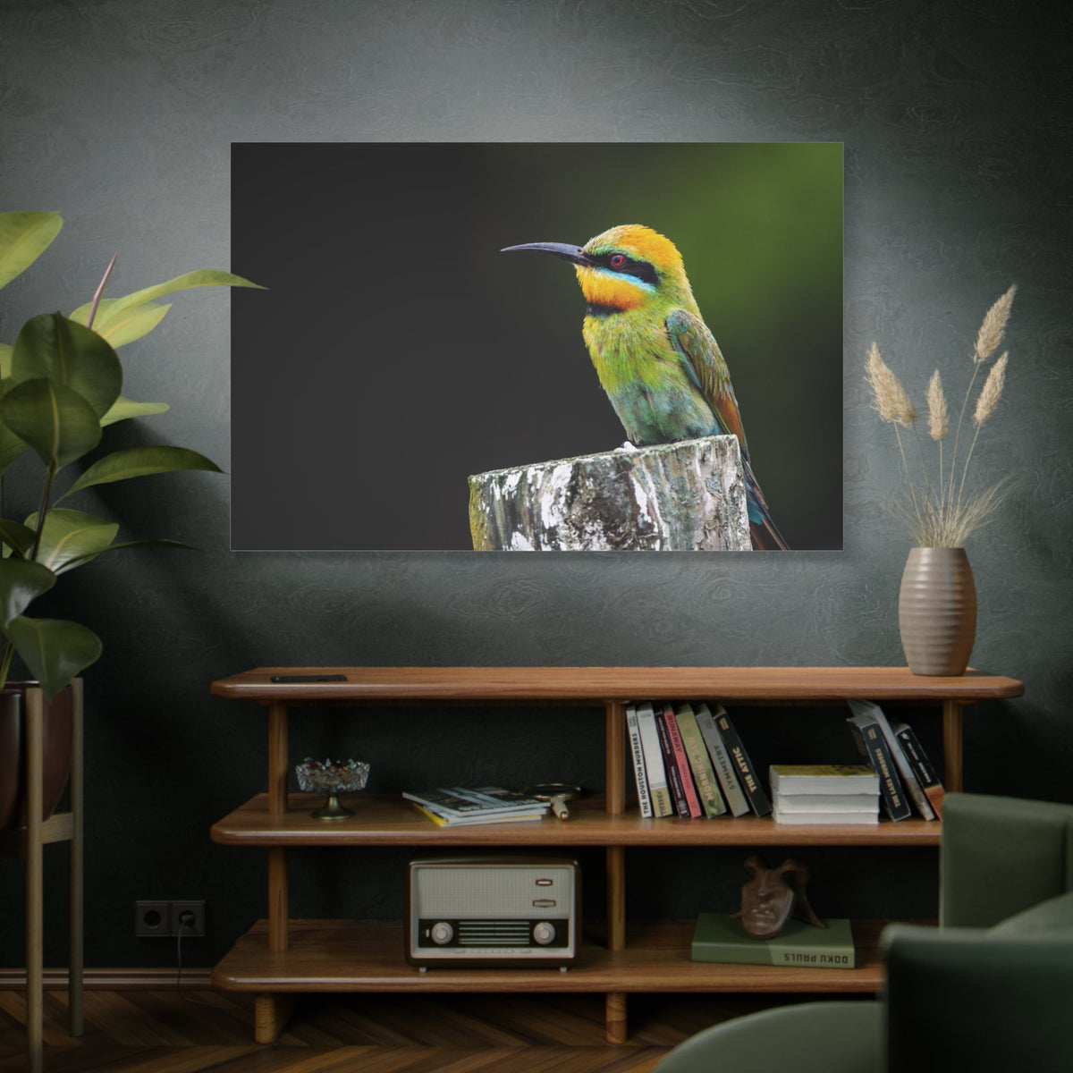 Rainbow Bee-Eater Canvas Wall Art – Luxury Tropical Bird Wildlife Print - ART OF ROYALS