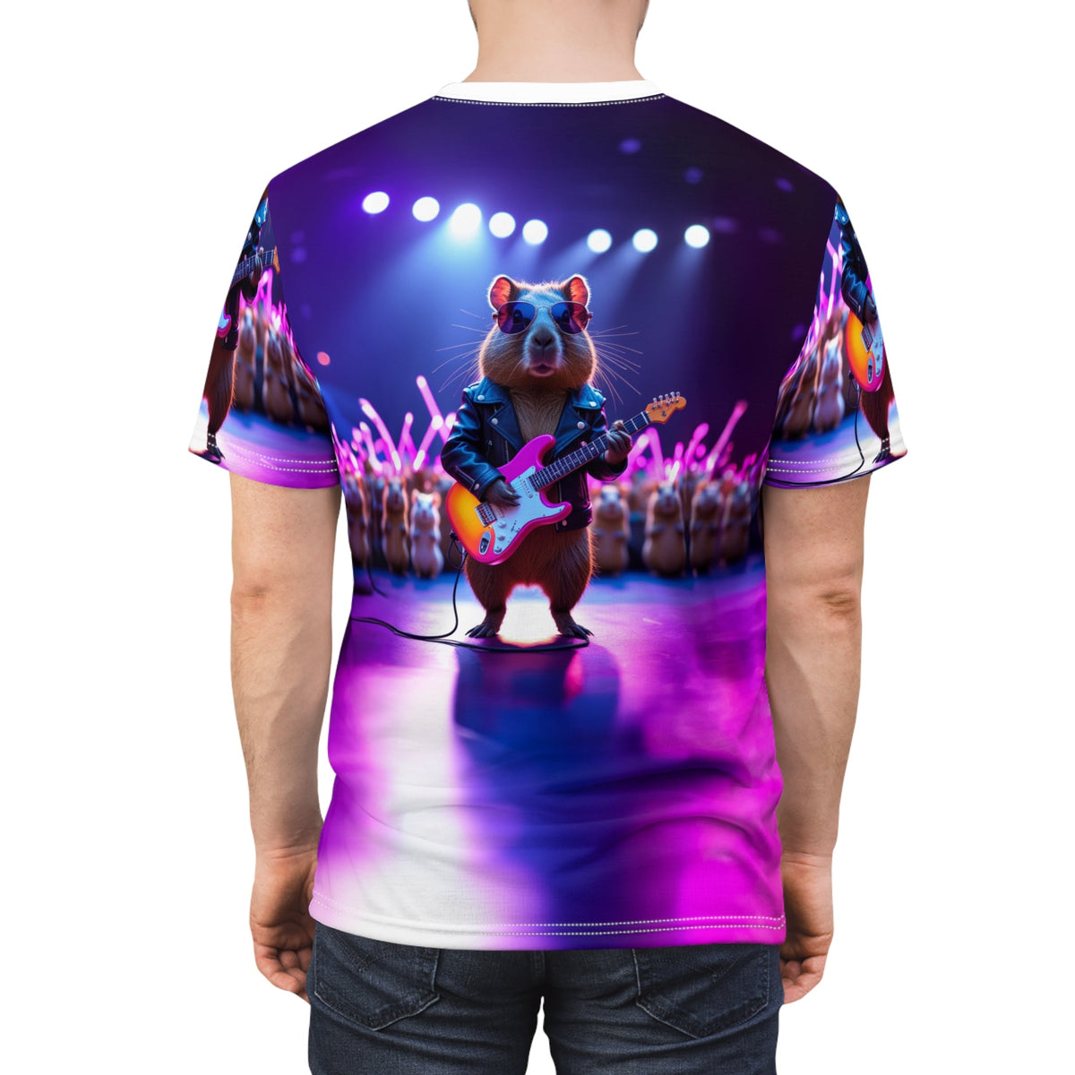 Rockstar Capybara T-Shirt 🎸🔥 - ART OF ROYALS